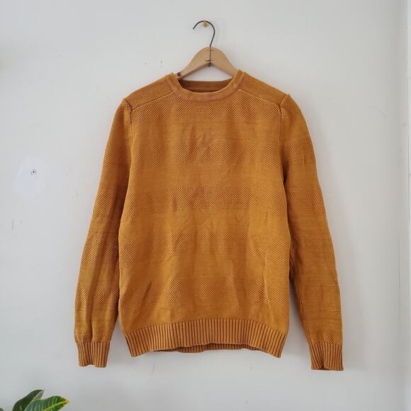 Vintage Hallinger Knit Mustard Sweater - Picture 1 of 3